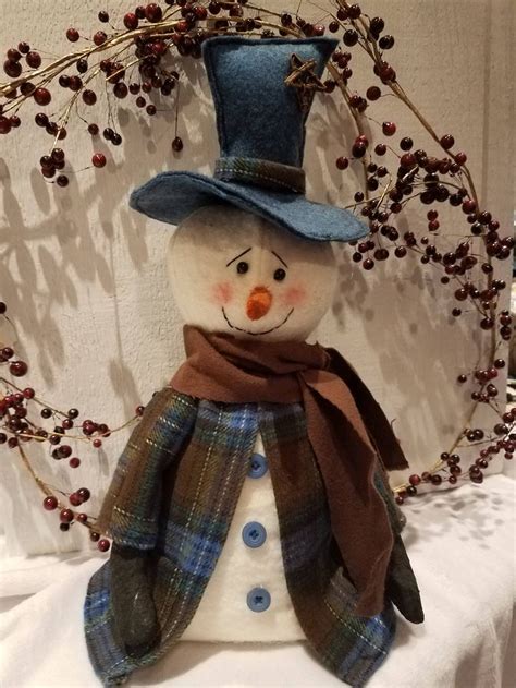 primitive snowman patterns|primitive country snowman decor.